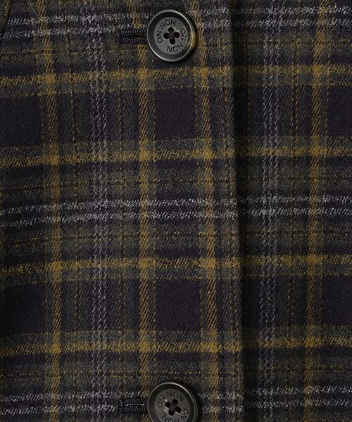 セール】 ウールフランネルストレッチ ノーカラージャケット （ノー