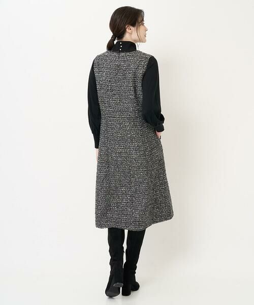 セール】 オリジナルラメツイードジャンパースカート （ロング・マキシ