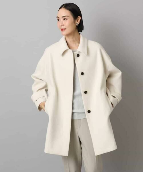 セール】 Super100ウールステンカラーコート （ステンカラーコート