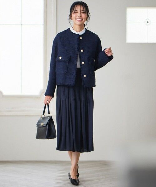 セール】 【洗える】バックサテンアムンゼン フリルカラー ブラウス