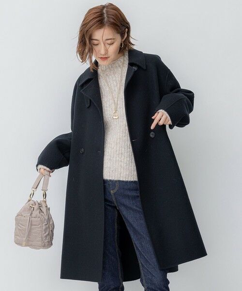 滝沢眞規子さん着用】ウールリバー コート （その他アウター）｜23区
