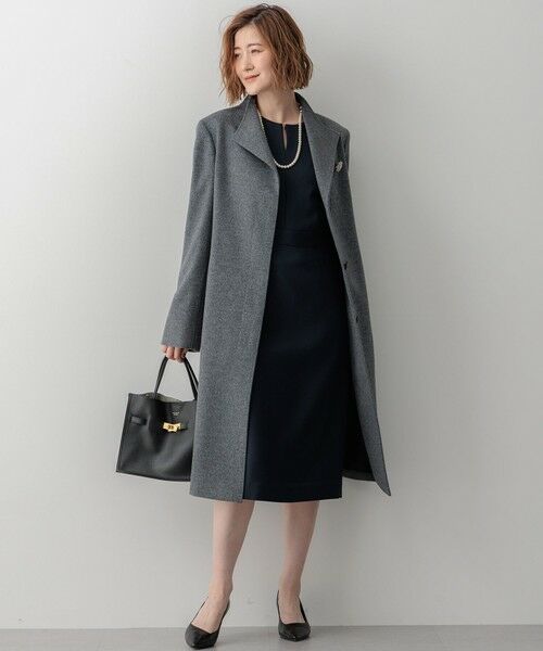 ウールカシミヤビーバー スタンドカラー コート （その他アウター