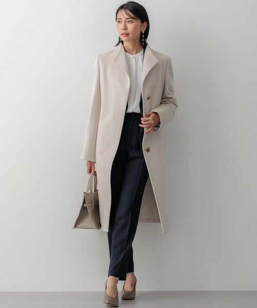 ウールカシミヤビーバー スタンドカラー コート （その他アウター