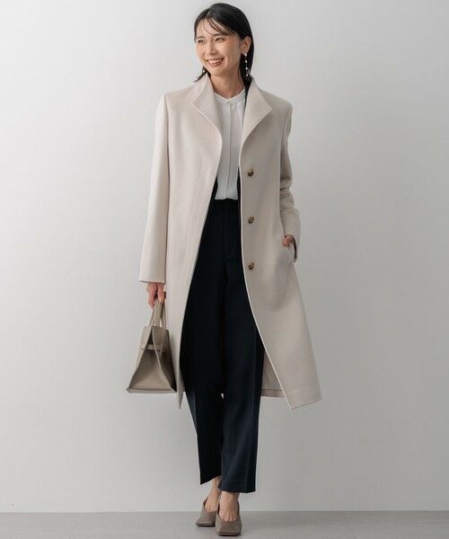 ウールカシミヤビーバー スタンドカラー コート （その他アウター