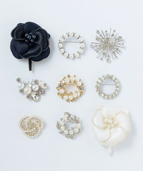 VERY掲載】クリスタルシャワー ブローチ （ブローチ・コサージュ）｜23