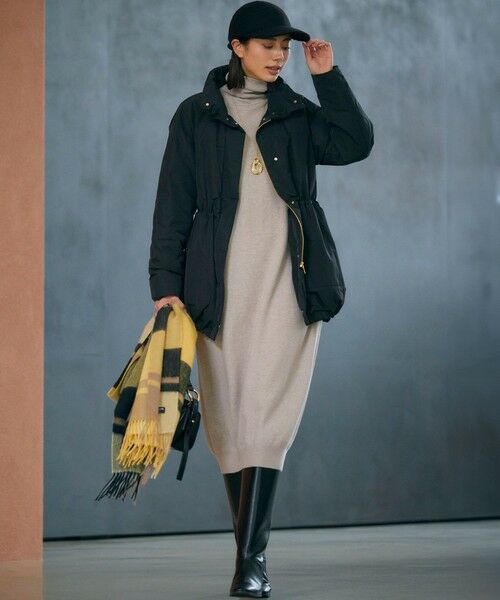 セール】 【洗える】カシミヤブレンド タートルネック ニット