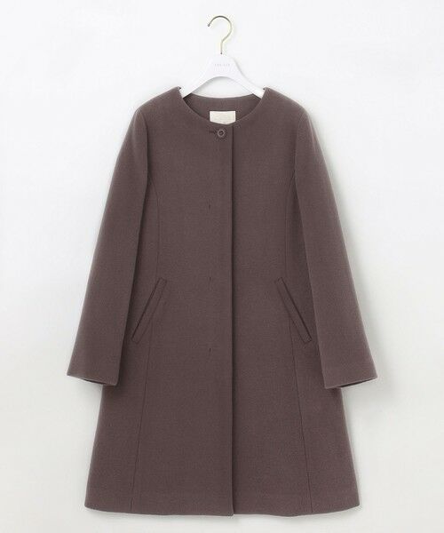セール】 ファインウールモッサ ノーカラーコート （その他アウター