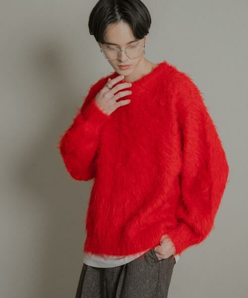 セール】 『洗濯可』シャギークルーネックニット （ニット・セーター