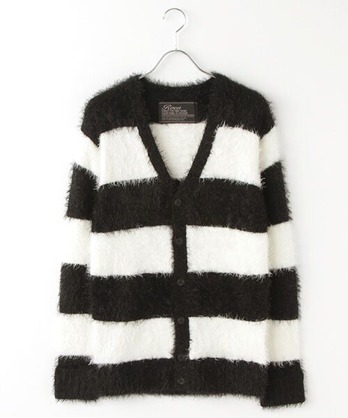 セール】 【Roen】フェザーニットボーダーカーディガン （カーディガン