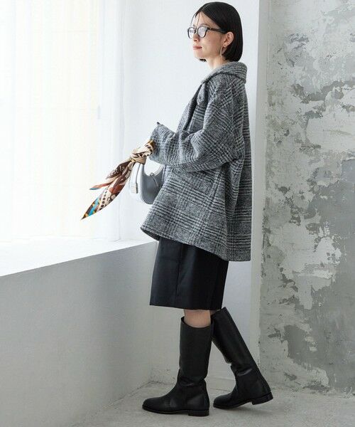 セール】 スライバー チェック ショート Pコート （ピーコート