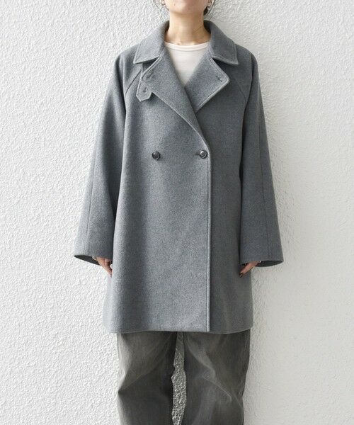 セール】 SHIPS any: スタンド & ダブル カラー コート 24FW （その他