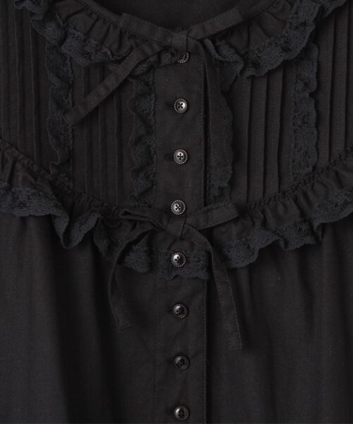 ヨークフリルワンピース （ロング・マキシ丈ワンピース）｜PINK HOUSE