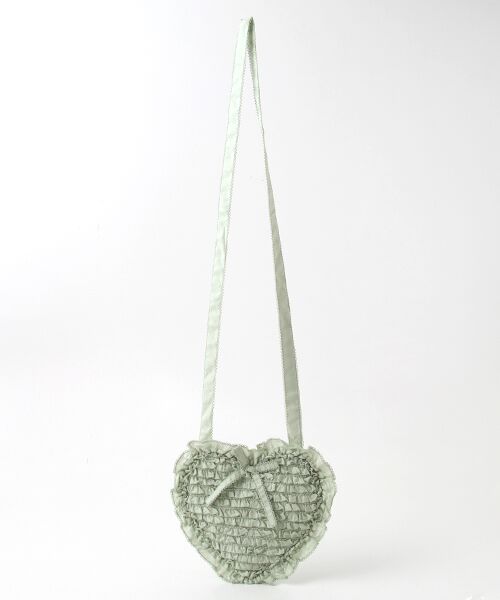 セール】 ハートフリルショルダーバッグ （ショルダーバッグ）｜PINK