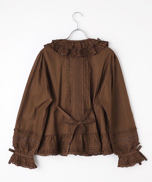 セール】 フリル使いローンオーバーブラウス （シャツ・ブラウス