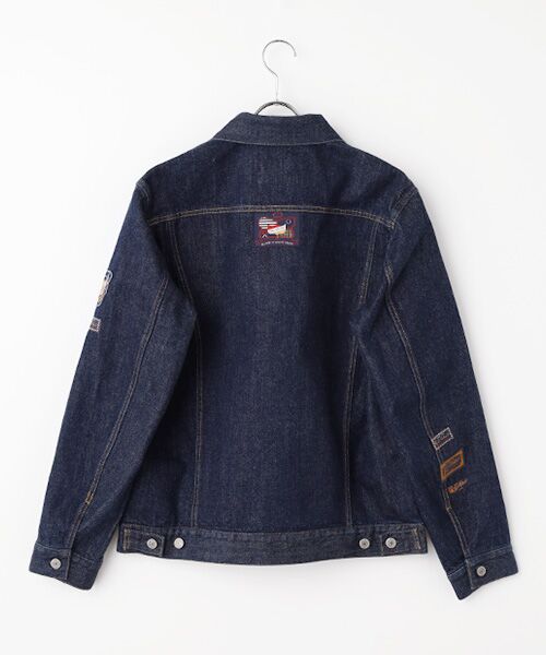 セール】 ワッペン使いデニムジャケット （Gジャン・デニムジャケット