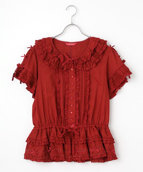 セール】 フランス製レース使いローンオーバーブラウス （シャツ