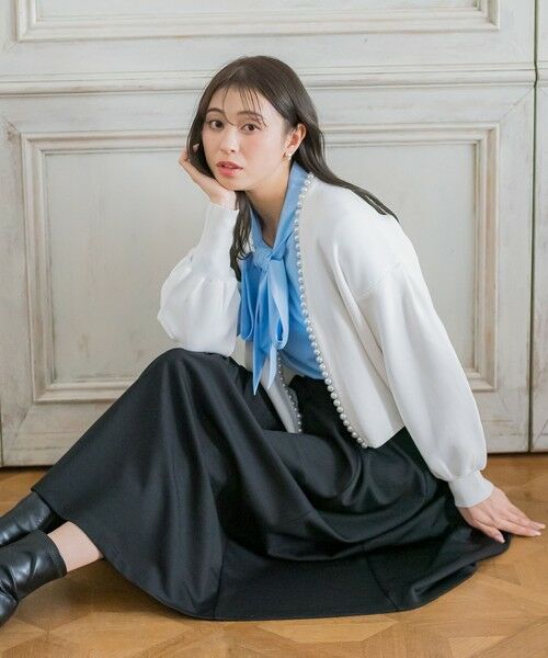 セール】 リボンブラウス《洗濯機で洗える》 （シャツ・ブラウス