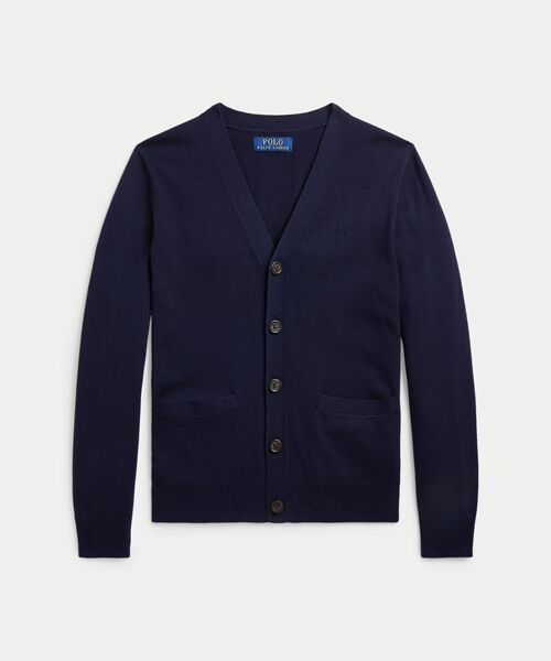 ボーイズ 8才～20才)コットン Vネック カーディガン （カーディガン