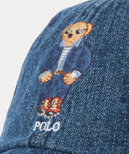 Polo ベア デニム ボール キャップ （キャップ）｜POLO RALPH LAUREN