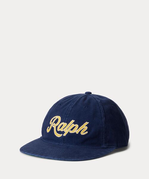アップリケド ツイル ボール キャップ （キャップ）｜POLO RALPH