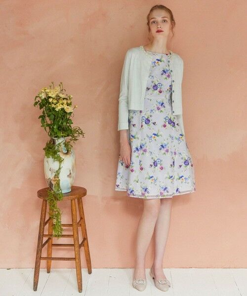 セール】 WINTER PANSY ドレス （ロング・マキシ丈ワンピース）｜TOCCA