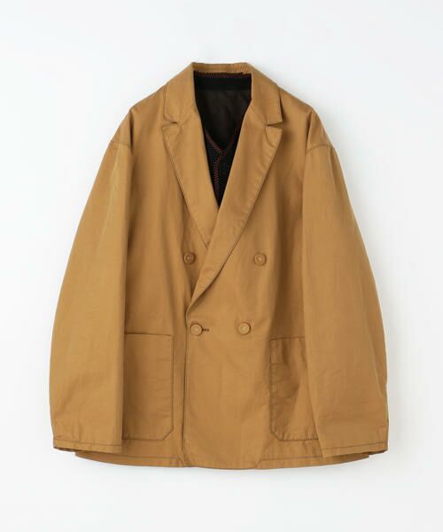 セール】 フィンクスチノ 4Bダブルブレストテーラードジャケット