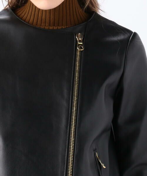 セール】 【別注】CINQUANTA×TOMORROWLAND ノーカラーダブルライダース