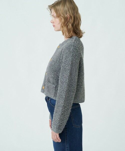 セール】 ムートン クルーネックカーディガン （カーディガン・ボレロ