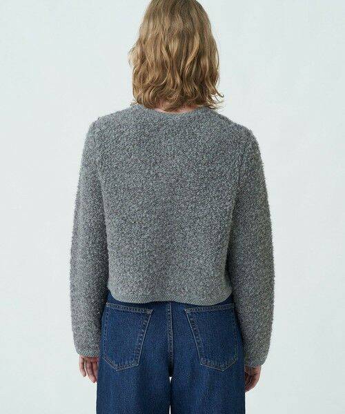 セール】 ムートン クルーネックカーディガン （カーディガン・ボレロ