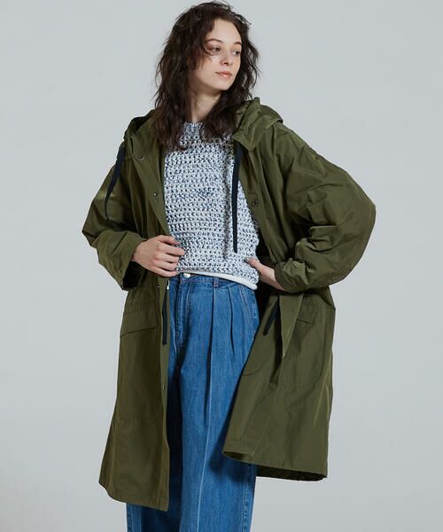 セール】 コットンポリエステルメモリーグログラン モッズコート