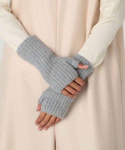 セール】 Johnstons of Elgin rib rist カシミヤ フィンガーレス