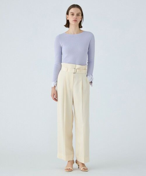 セール】 セルロースツイル ハイウエストテーパードパンツ （その他
