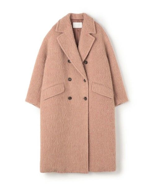 セール】 ウールアルパカシャギー ダブルブレストコート （その他