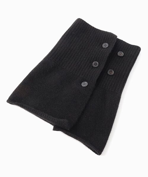 セール】 ボタン付きネックウォーマー【日本製・カシミヤ100