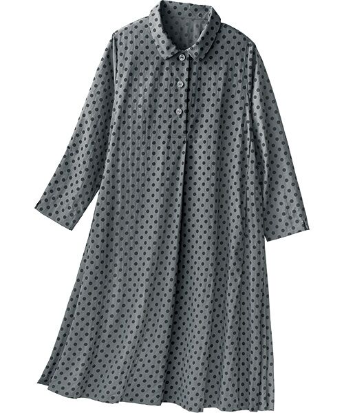 セール】 水玉柄プリント デザインワンピース （ミニ丈・ひざ丈