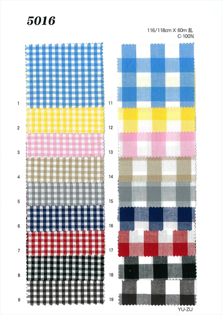≪播州織≫30/1 ギンガム チェック 5016[生地] 植山テキスタイル/島田