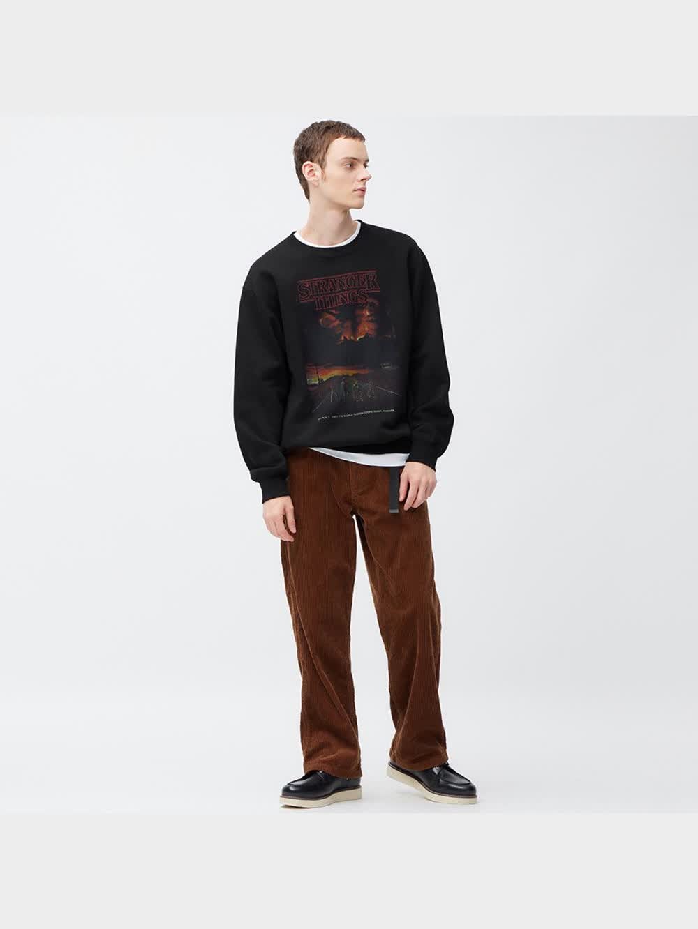 GU公式 | ヘビーウェイトスウェットプルオーバー(長袖) Netflix