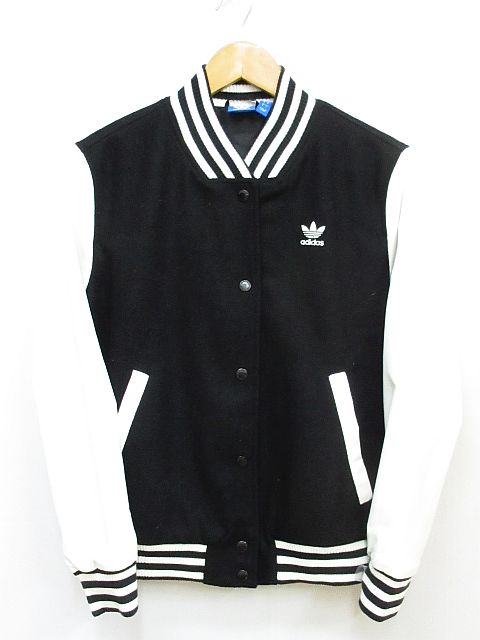 adidas スタジャン 中綿入り黒/白L adidas スタジャン 中綿入り黒/白L