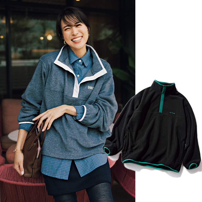 大流行ハーフジップに『フリース』が急浮上！“シャツと重ね着”でキレイ