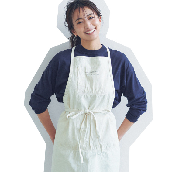 新品 タキマキ エプロン TKMK滝沢眞紀子 ブルー 新品 タキマキ