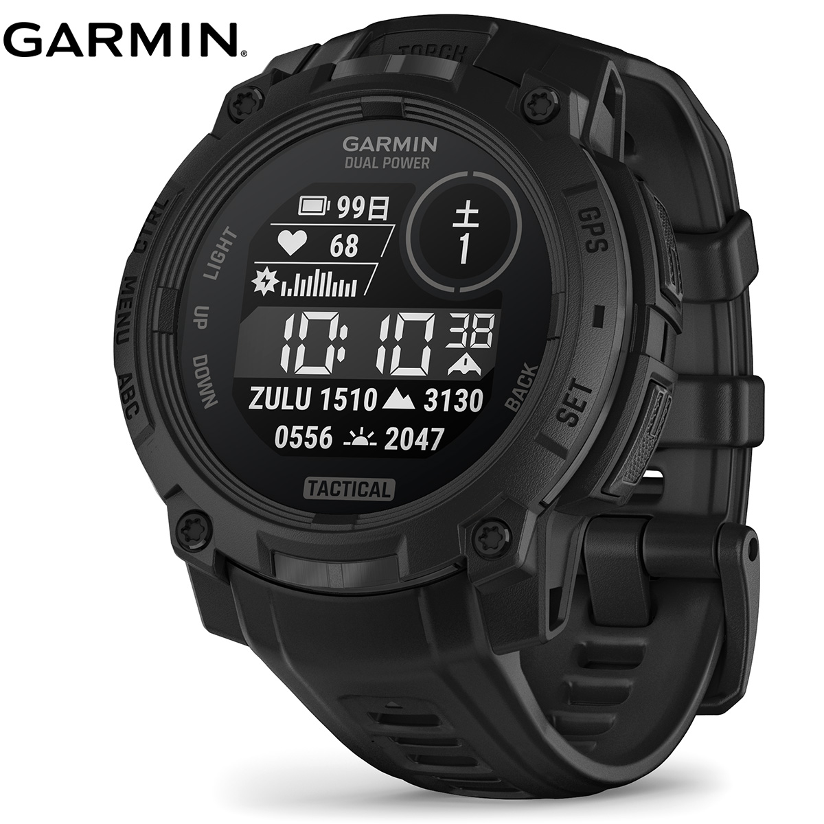 ガーミン GARMIN Instinct 3 Tactical Dual Power 45mm
