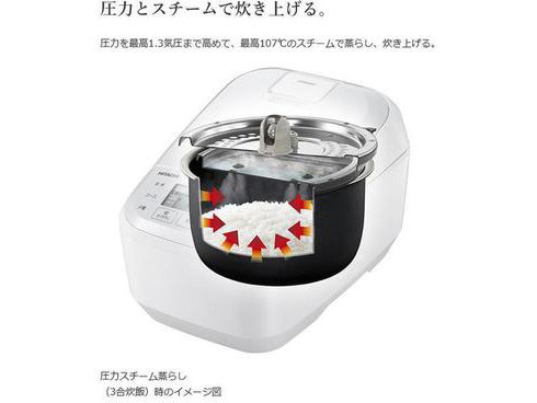 ヨドバシ.com - 日立 HITACHI 圧力＆スチーム IH炊飯器 5.5合炊き