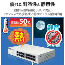 ヨドバシ.com - エレコム ELECOM スイッチングハブ LAN ハブ 16ポート