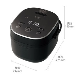 ヨドバシ.com - シャープ SHARP マイコン炊飯器 3合炊き ブラック系 KS