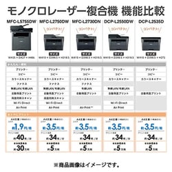 ヨドバシ.com - ブラザー brother A4モノクロレーザー複合機 有線LAN