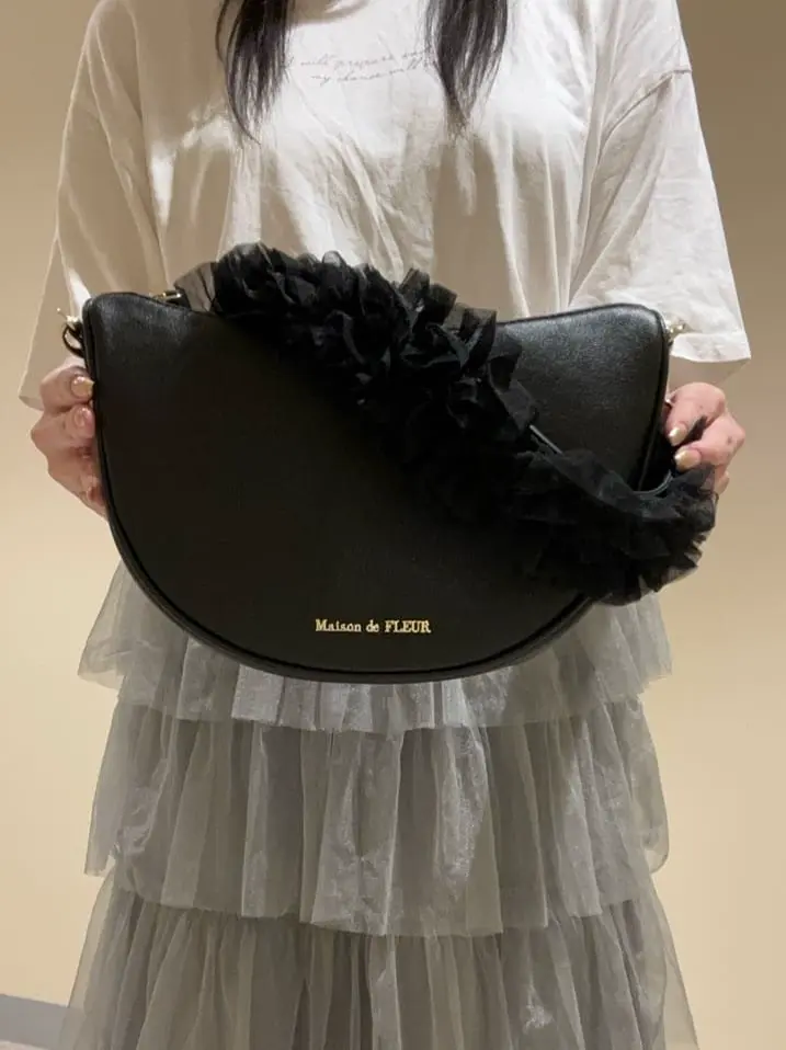 チュールフリルショルダーバッグ/Maison de FLEUR（メゾン ド フルール