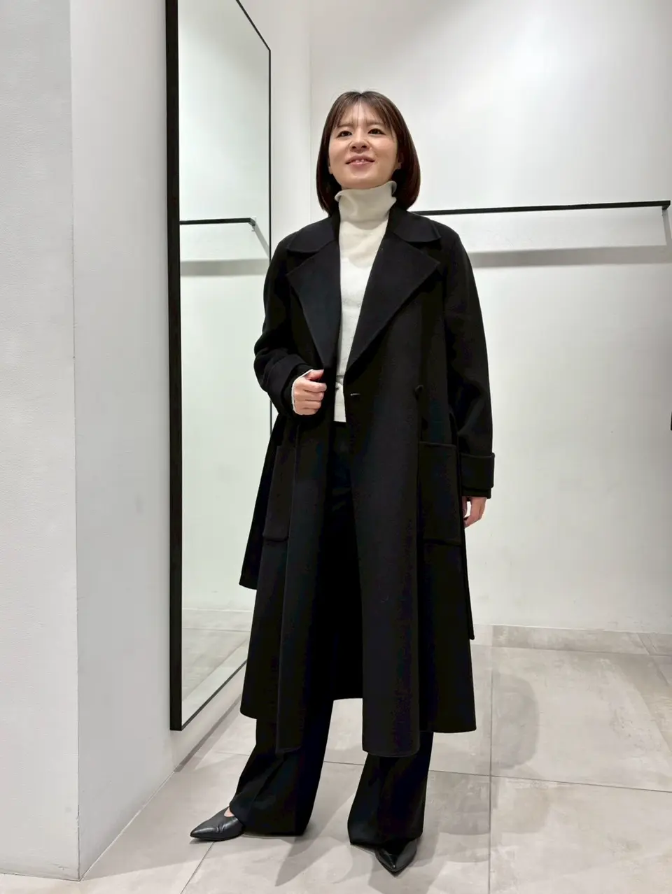 FOUNDATIONS】ダブルフェイスカシミヤ ロングコート / JOSEPH