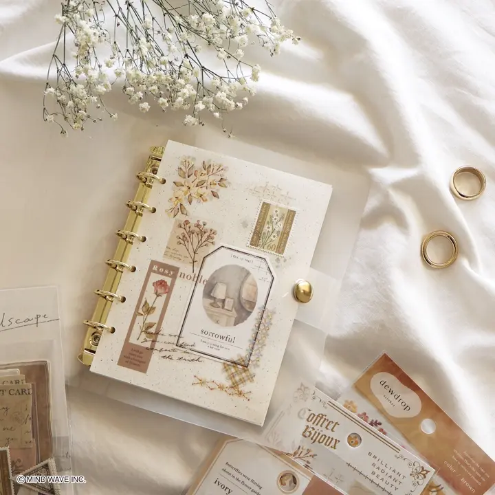 Bine A6クリアバインダー カラード milk white | マインドウェイブ