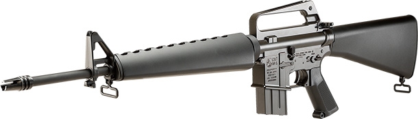 初期のM16シリーズを再現したフルメタル電動ガン「CYMA/EMG XM16E1