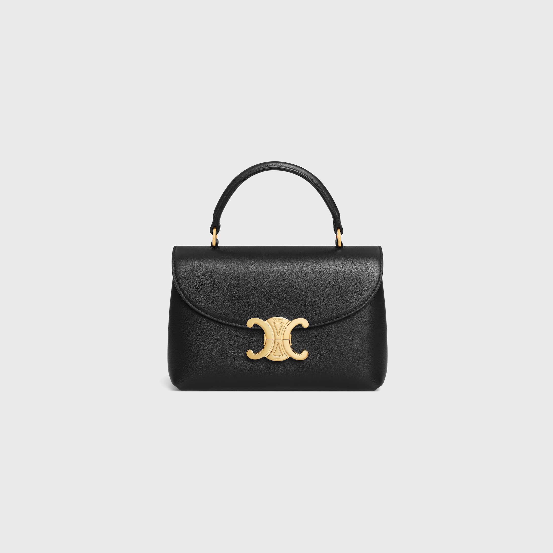 TEEN NINO BAG IN SUPPLE GRAINED CALFSKIN - BLACK | CELINE